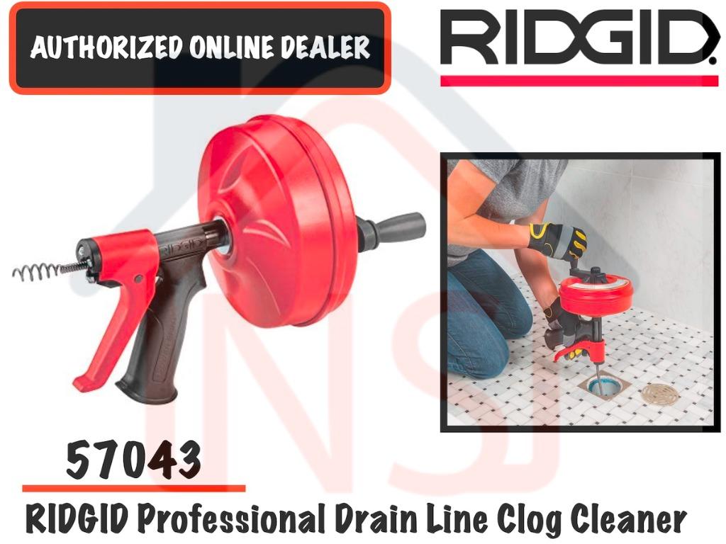 Ridgid 57043 Drain Cleaner Power Spin With Auto Feed Toilet Clog Cleaner Toilet Bowl Sink Cleaner Everything Else On Carousell