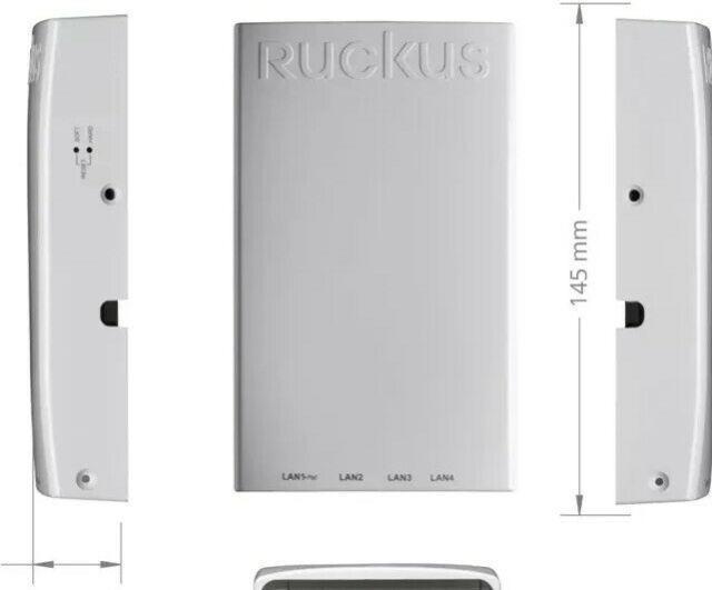 RUCKUS ZoneFlex H510 Wall-Mounted 802.11ac Wave 2 Wi-Fi Access Point (Category: Office & Business Technology) located in Quezon City. Submitted by ann_xbs (Listing ID 1069130080, Image 2). Description: H510 901-H510-WW00 Ruckus 802.11ac dual-band concurrent 2.4 GHz & 5 GHz, Wired/Wireless Wall Switch, 1 10/100/1000 & 4 10/100 Ethernet Access Ports, POE in, PoE out (one port), USB port. Does not include DC power supply. Warranty 1 Years Partner Su