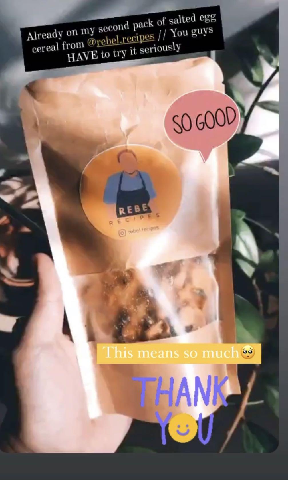 Salted Egg Cornflakes!! (Category: Packaged & Instant Food) located in Singapore. Submitted by inaaang (Listing ID 1069146296, Image 6). Description: HELLO THERE! I am currently selling these homemade salted egg cornflakes!! If you're a fan of salted egg, please do give this a shot I'm sure you'll come back for more. 1 bag- $6 2bags- $12 .