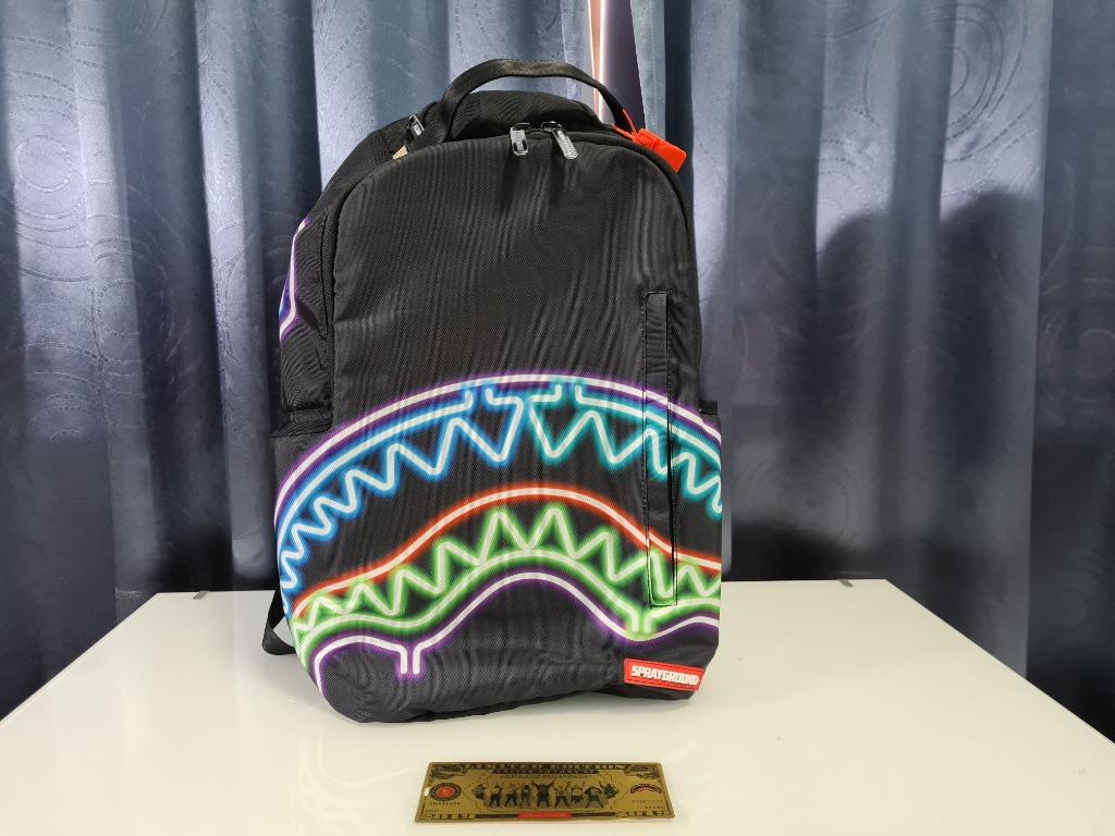 Sprayground Backpack Neon Shark Jungle