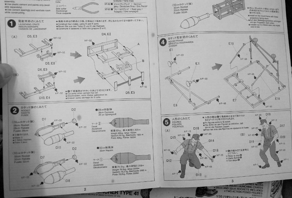 Kit Maquette Tamiya 1:35 Lance-roquettes Lourd Allemand Type 41 Schweres Wurfgerat - Réf. 35155 - Neuf