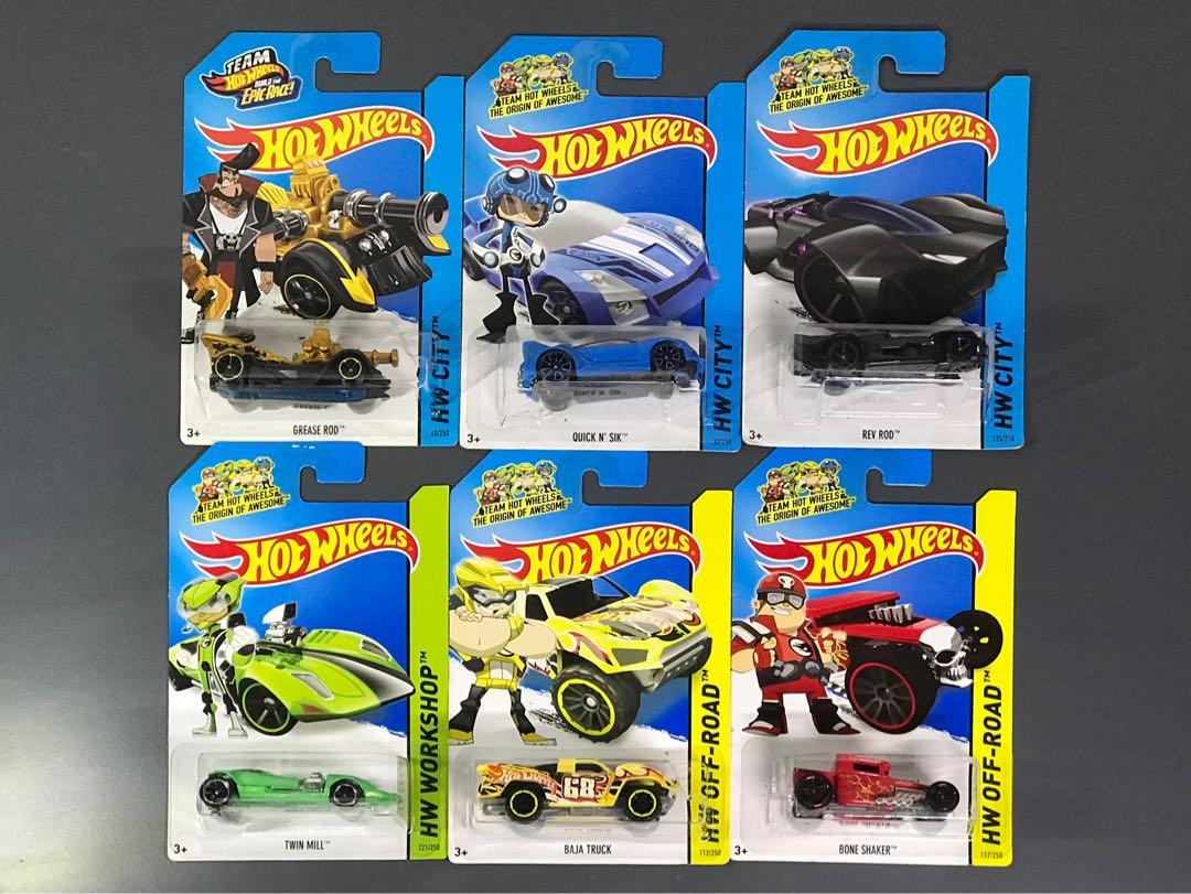 hot wheels 5 pack lot, Team Hot Wheels Included.