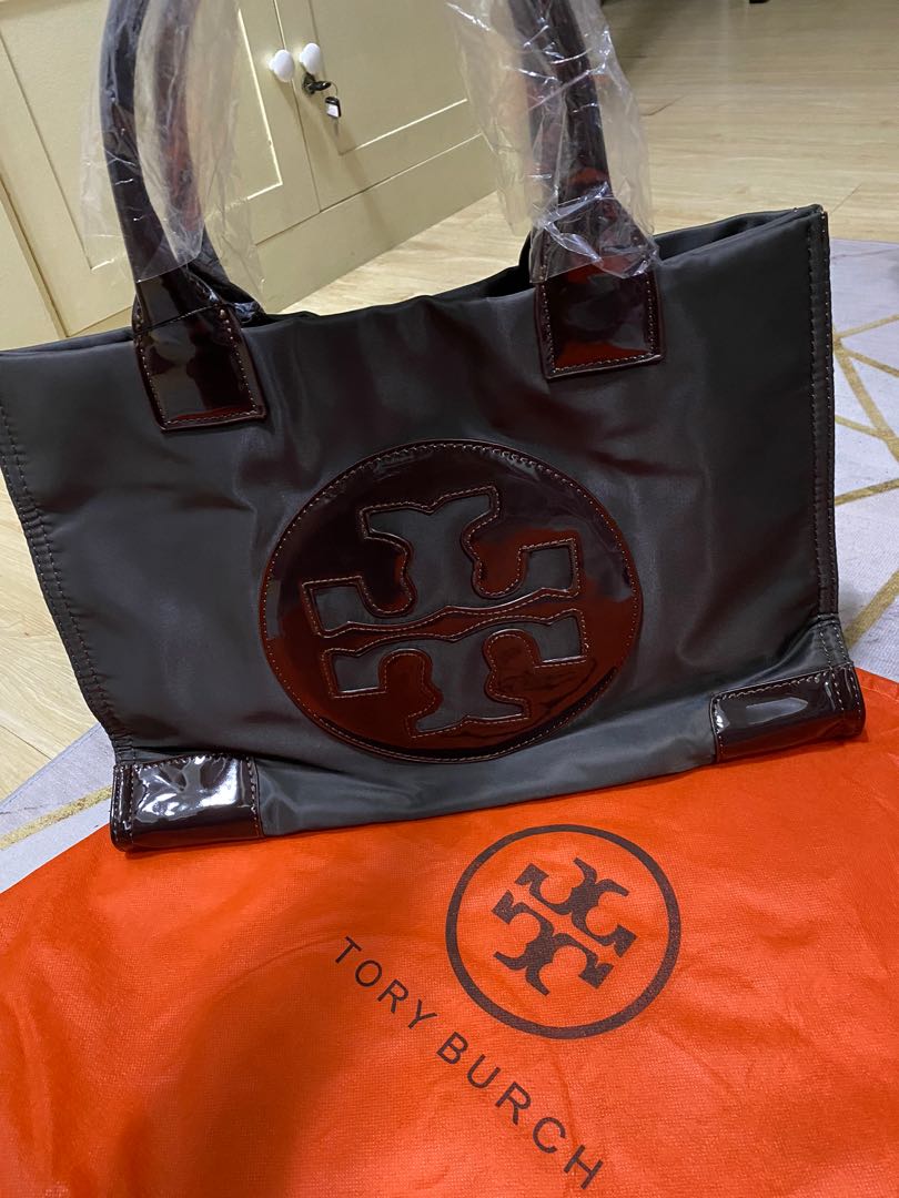 Tory Burch Ella tote Patent Large, Luxury, Bags & Wallets on Carousell
