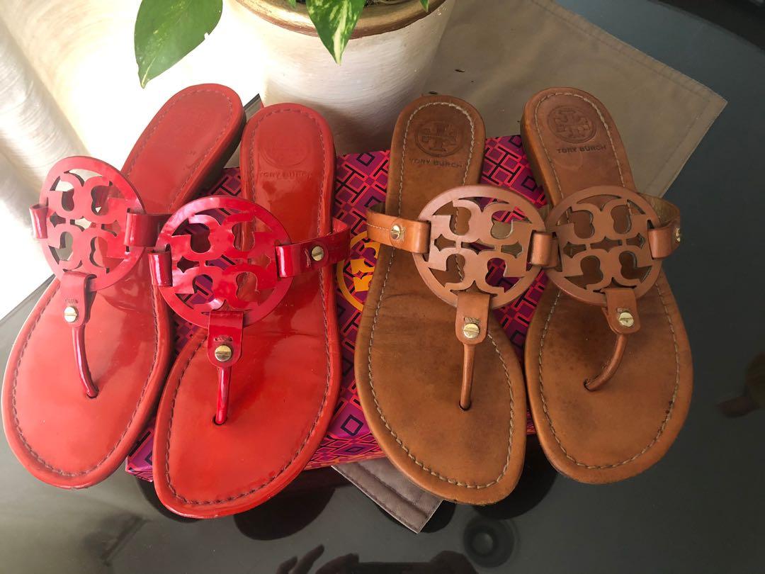 Tory Burch Miller Sandals, Women's Fashion, Footwear, Flats & Sandals on  Carousell