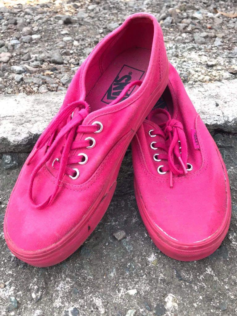 vans mono red