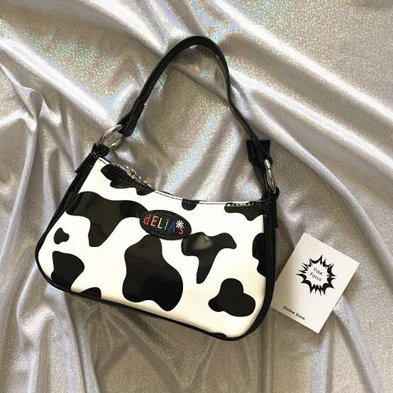 Delias cow hotsell print purse