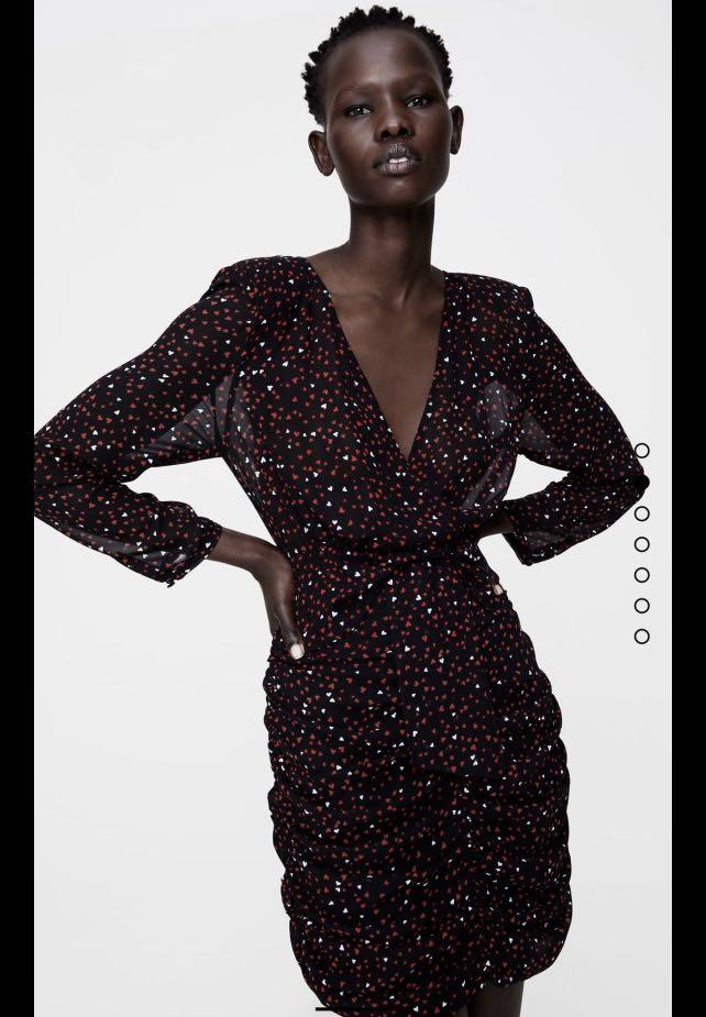 Zara heart print dress Women s Fashion Dresses Sets Dresses