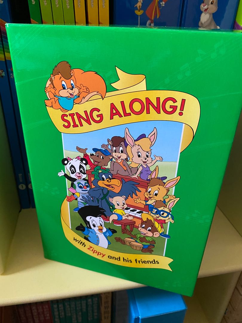 全新] DWE Zippy Singalong with his friends DVD CD 套裝Disney World