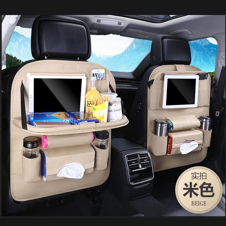 MULTIFUNCTION Car Back Seat Organiser With Dining Tray Multi