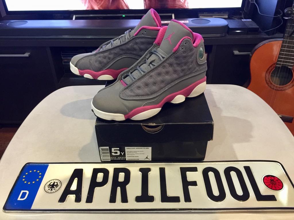jordan 13 cool grey fusion pink