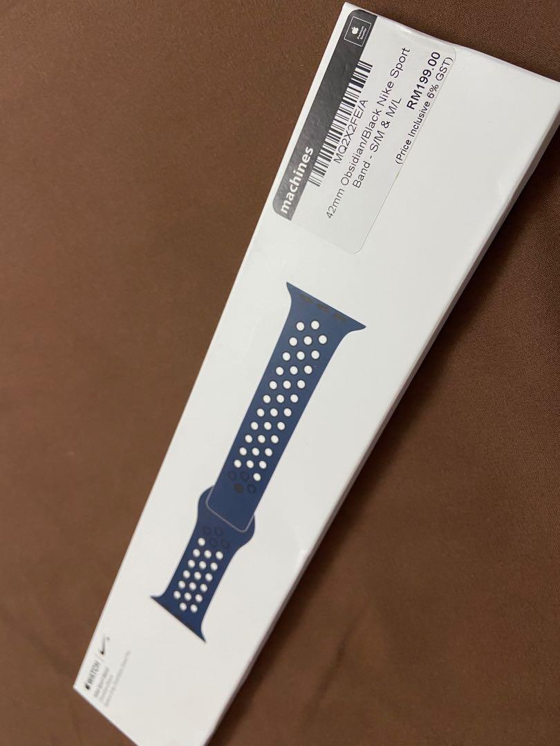 Apple Watch Nike Strap 42 44mm Obsidian Black Men s Fashion