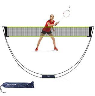 Arespark Badminton Net, Volleyball Net Portable Sports Net Set with Stand & Carry Bag, Folding Easy Setup