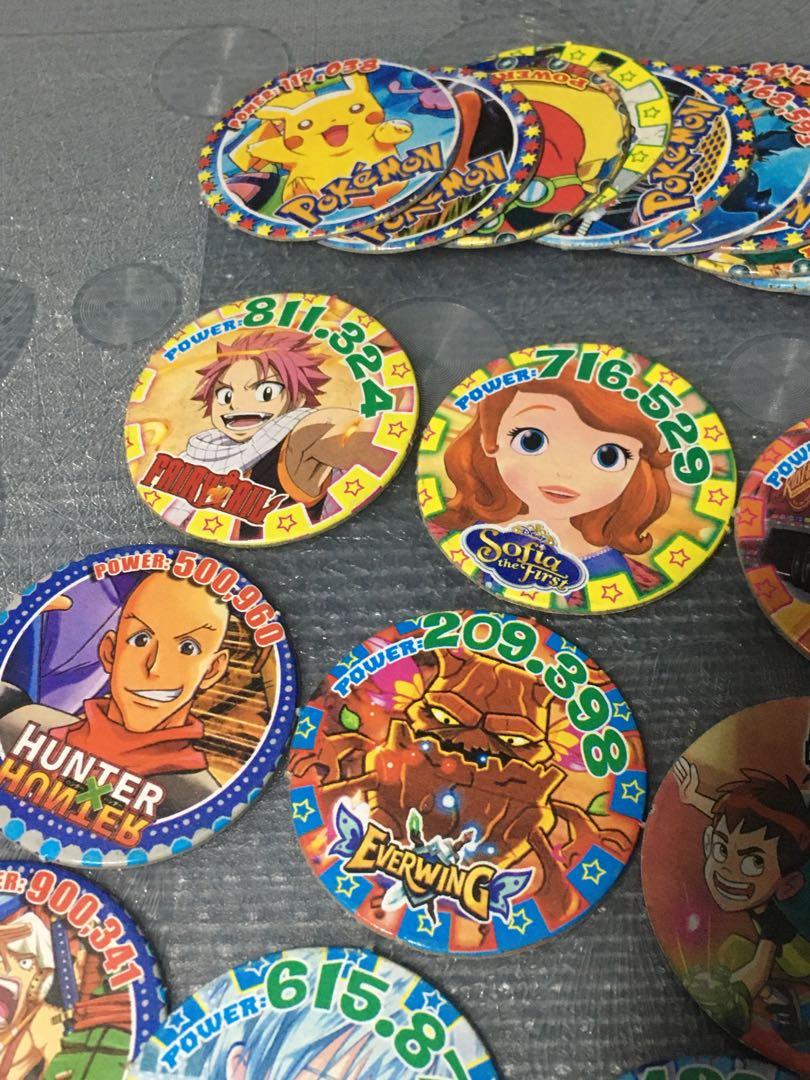 Anime Pogs / Chips with Bar Code, Hobbies & Toys, Toys & Games on Carousell
