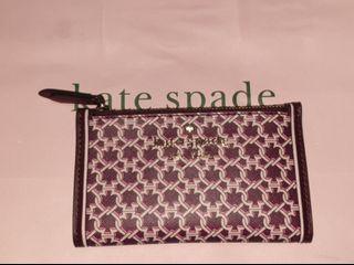 AUTHENTIC KATE SPADE SMALL SLIM BIFOLD WALLET SPADE LINK PINK MULTI