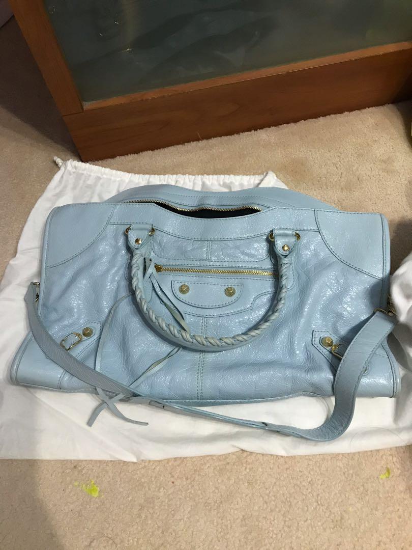 Balenciaga City Bag Large  limited Baby Blue  eBay
