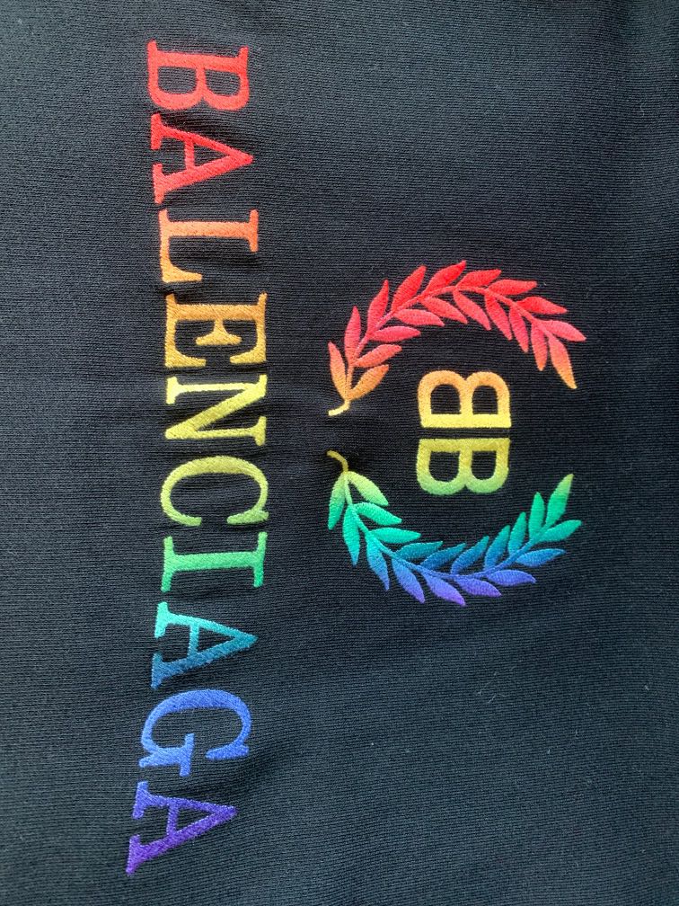 rainbow logo cotton hoodie  Balenciaga  Eraldocom