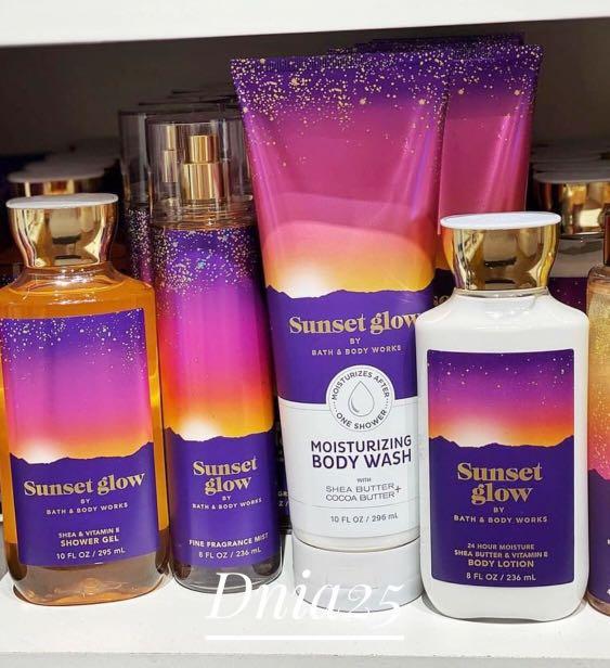 Body Mist Bbw Sunset Glow Paket Kesehatan Kecantikan Parfum Kuku Lainnya Di Carousell