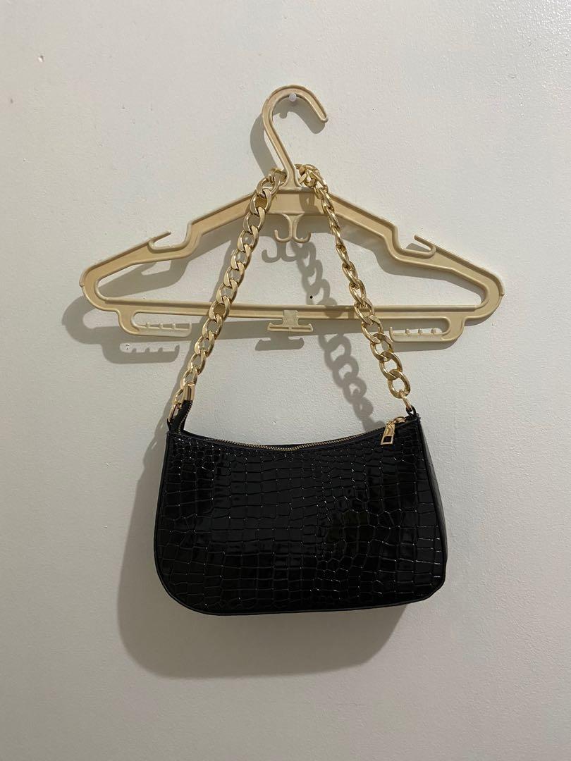 SHEIN black baguette bag, Women's Fashion, Bags & Wallets, Shoulder Bags on  Carousell