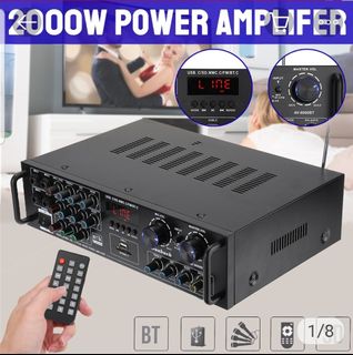 AV Culture AV-882KR Power Amplifier Karaoke Amp Ampli Key Control Home  Theater Receiver 4 Microphone Input AC Power, Audio, Soundbars, Speakers &  Amplifiers on Carousell