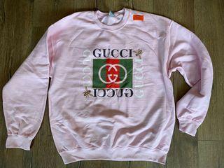 Brand new: pink bootleg Gucci sweatshirt - L