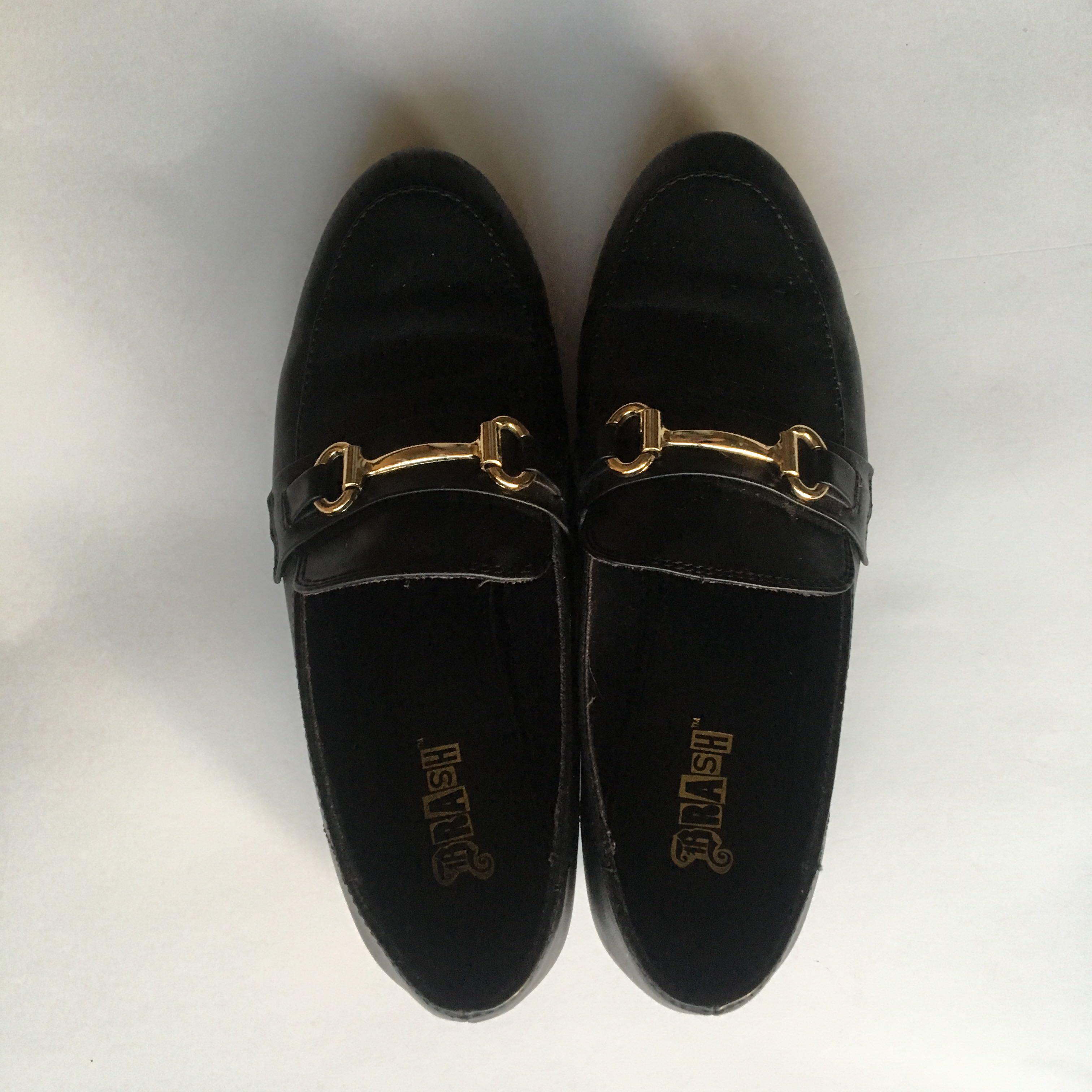 Brash Black Loafers Women s Fashion Footwear Flats Sandals on