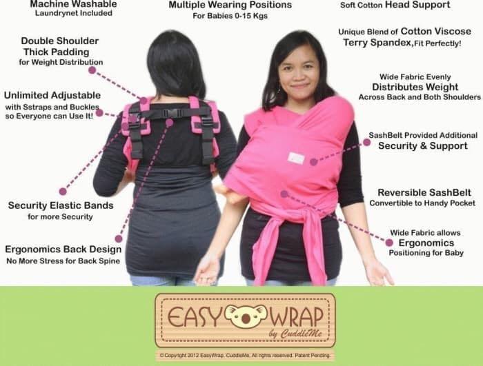 Cuddle Me Easy Wrap Lite Blue