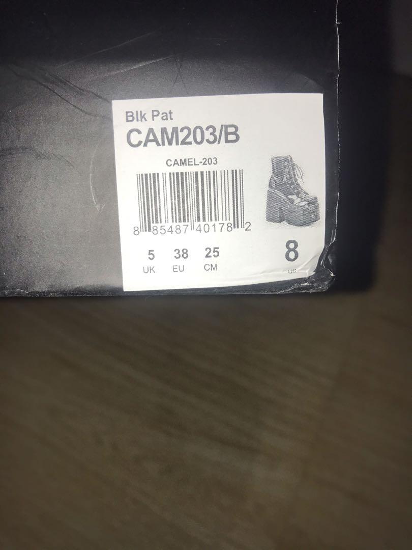 Demonia Camel-203 Platform Boots Gothic Grunge Black (Category: Boots) located in Surigao. Submitted by bleeblew (Listing ID 1069204685, Image 3). Description: i bought these a couple months ago but i can’t wear them they’re a size 8 and i’m a 6. i never used them outside they’re basically brand new with box and wrapping. pm me for more details and pricing!! .