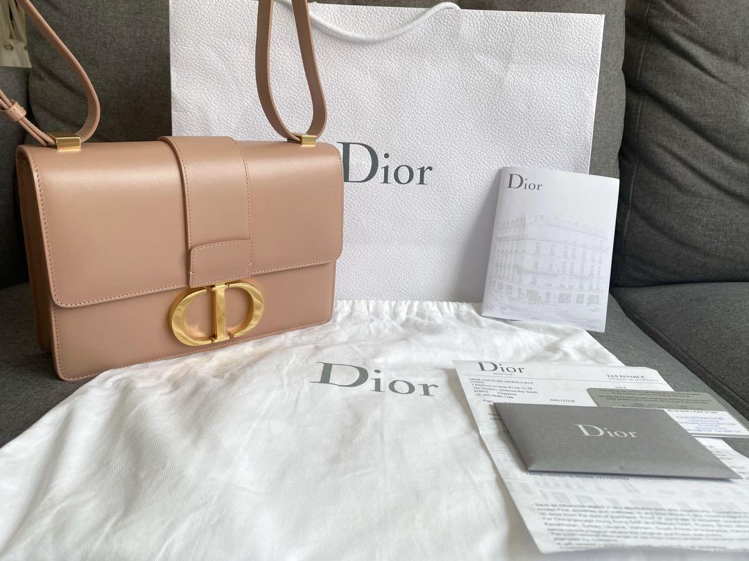 Dior 30 Montaigne Bag Angel Pink Box Calfskin, Luxury, Bags & Wallets ...