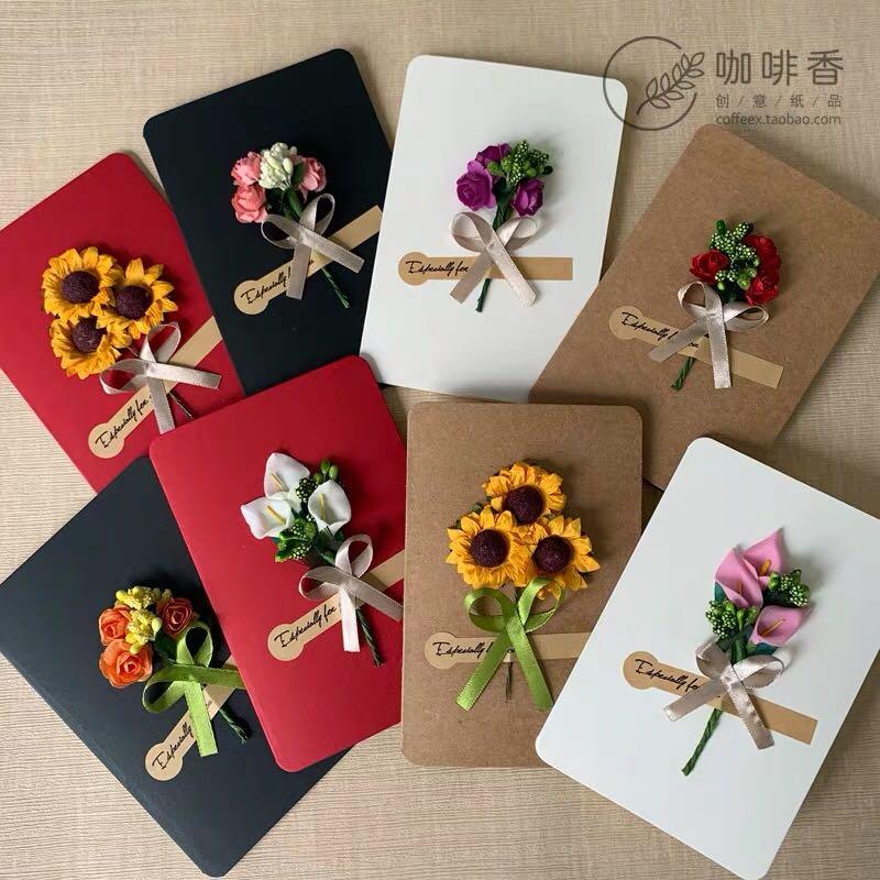 Parties Gifts Ready Stock Diy Hand Craft Decoration Flowers Gift Card Set Design Craft Handmade Craft On Carousell