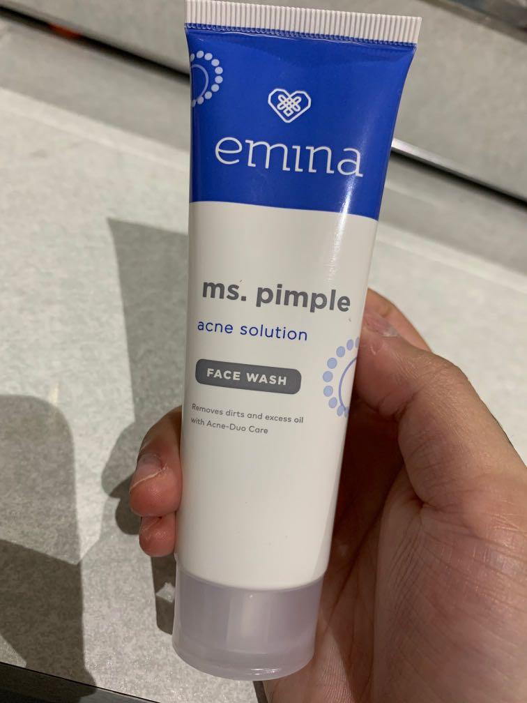 Emina ms pimple shop facial wash