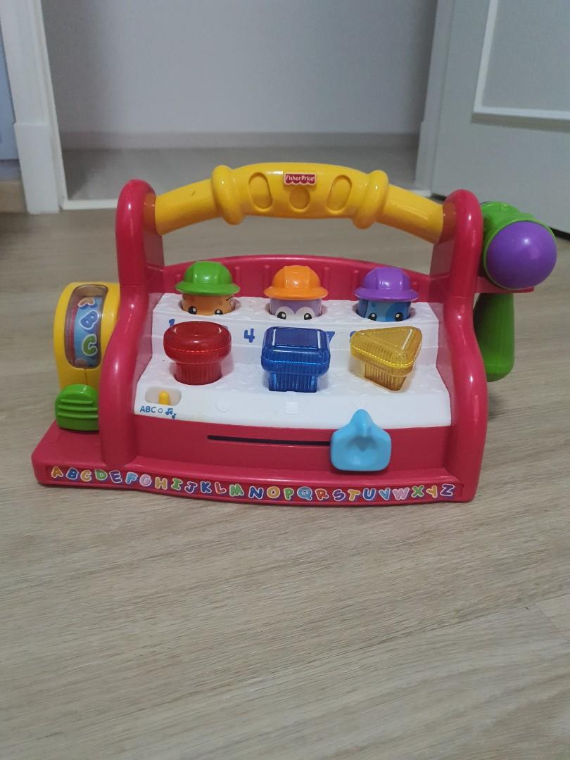 Fisher Price musical light up hammer learning bench
