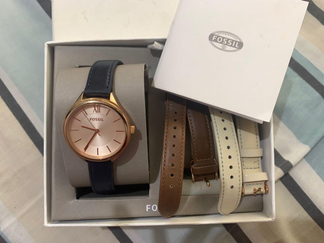Fossil Watch (Include 3 FOSSIL Straps 