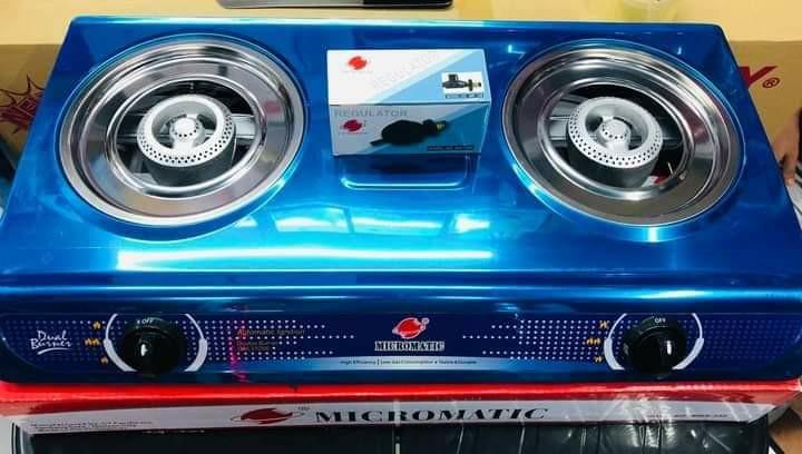 GAS STOVE (Category: Cookware & Accessories) located in Pasig City. Submitted by meanntamayo (Listing ID 1069304679, Image 1). Description: PRE-ORDER (zo) 🔸️Product: Double burner gas stove (stainless) 🔸️High Quality !! 💸1,700.