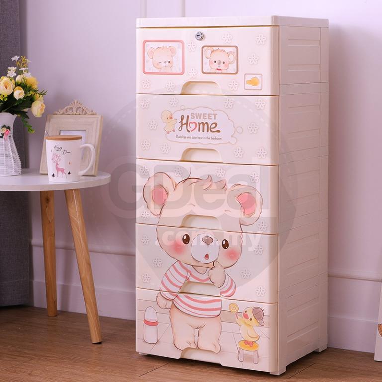 GTE Children s Wardrobe Drawer Type 5 Layer Small DIY Drawer Closet Kids Organizer Cabinet Plastic Storage Box Plastic Box