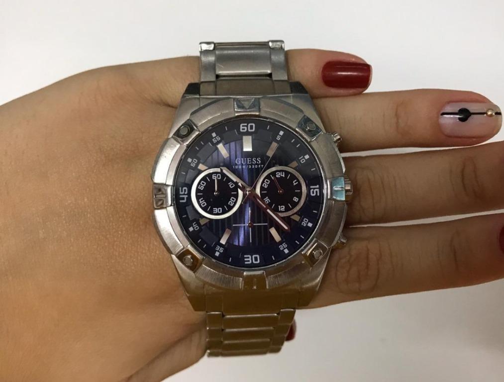 Guess Chronograph Stainless Steel Watch U0377G2 Men s Fashion