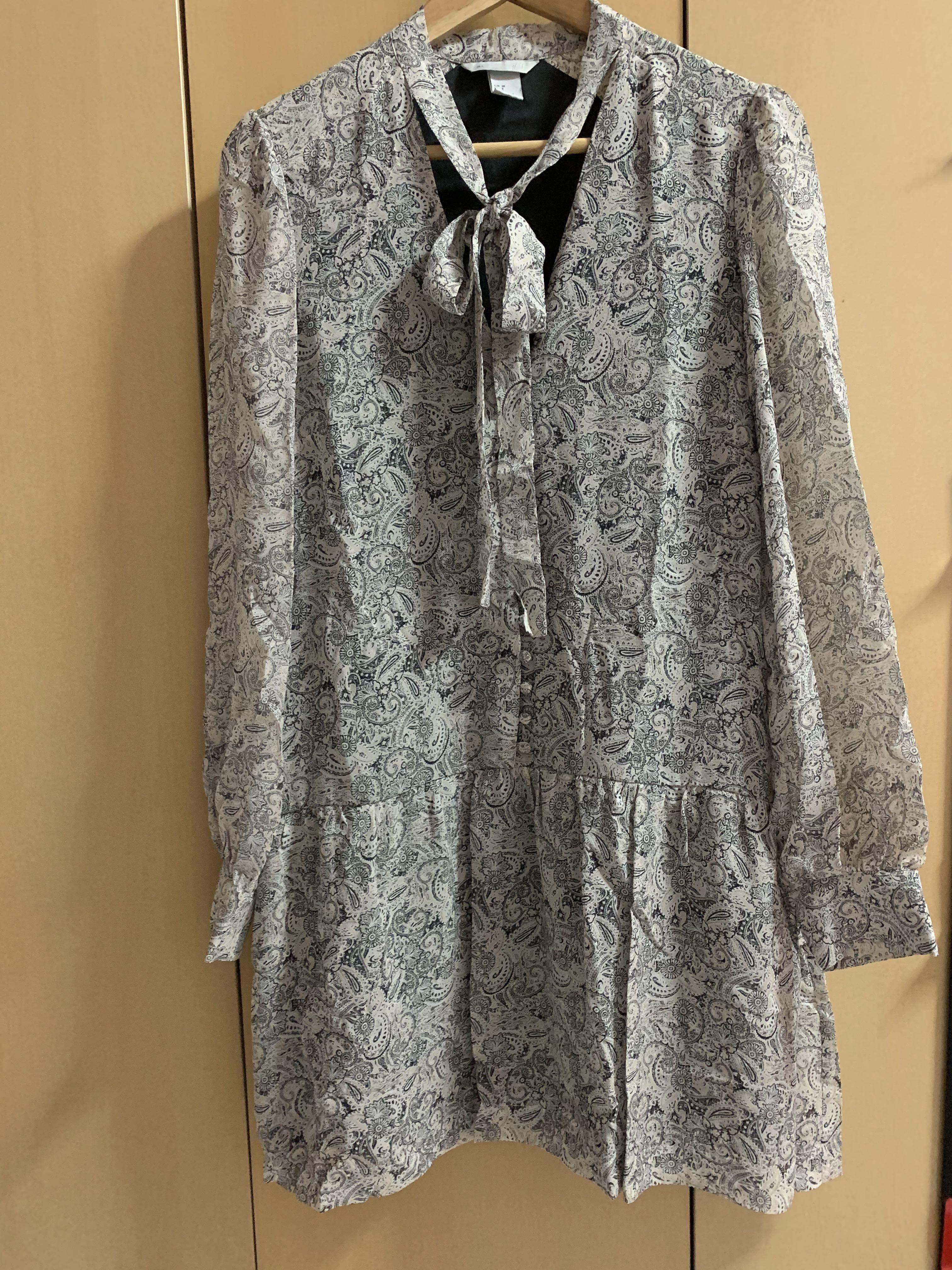 metallic drop waist dress Vintage Metallic Blue Drop Waist Dress main image 0