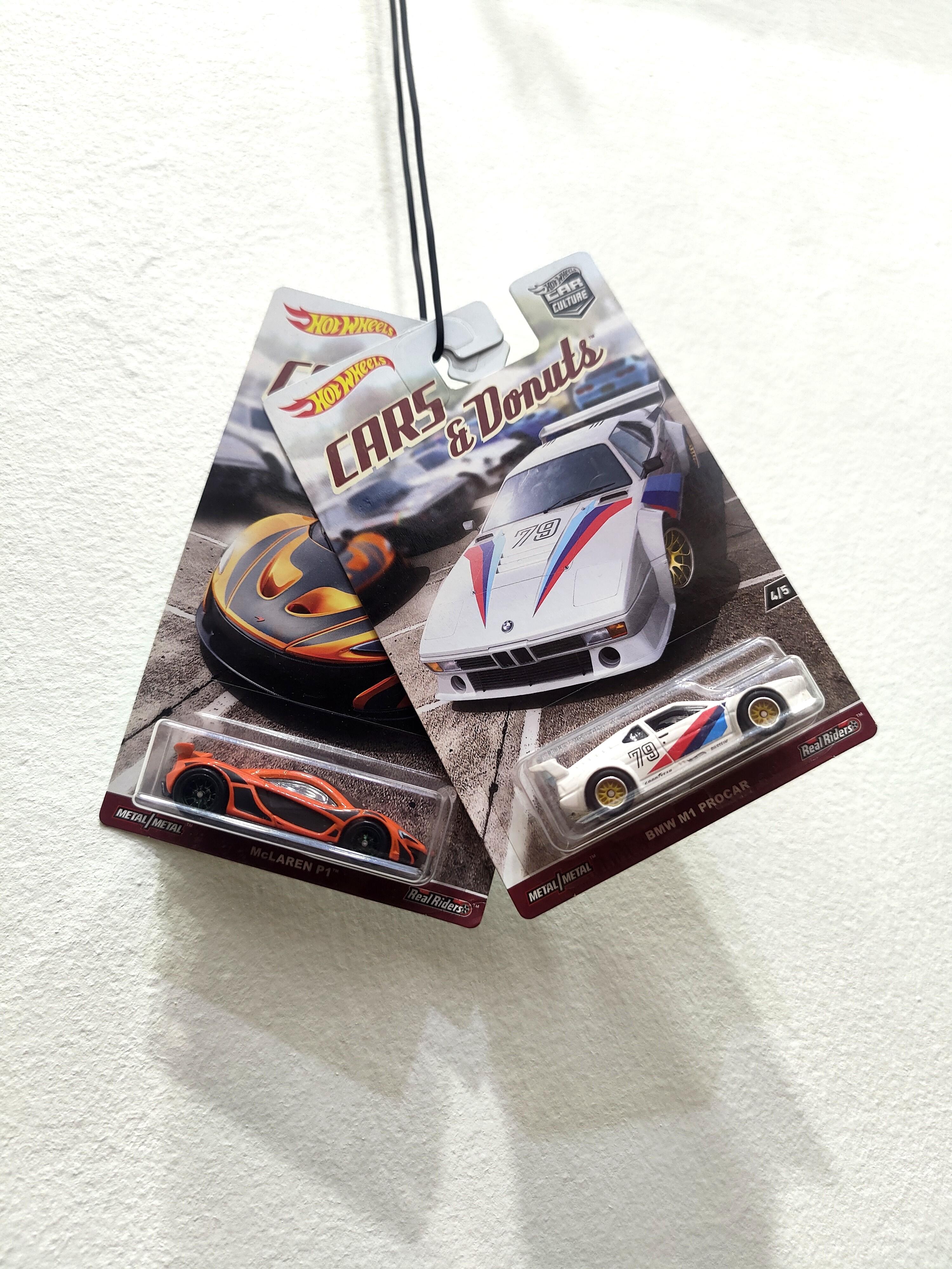 Hot Wheels Cars & Donuts BMW M1 Procar & McLaren P1, Hobbies & Toys