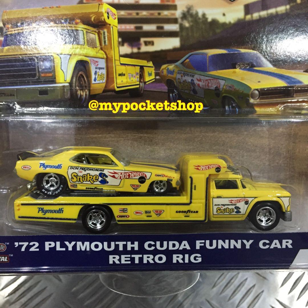 RESERVED Hot Wheels SNAKE MONGOOSE 72 PLYMOUTH CUDA