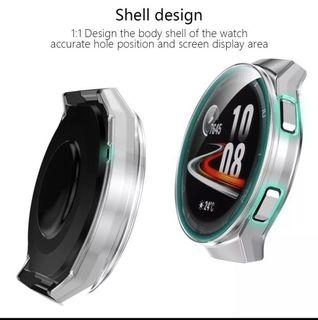 Huawei Watch GT 2E Coverage Bumper Case with Tempered Glass