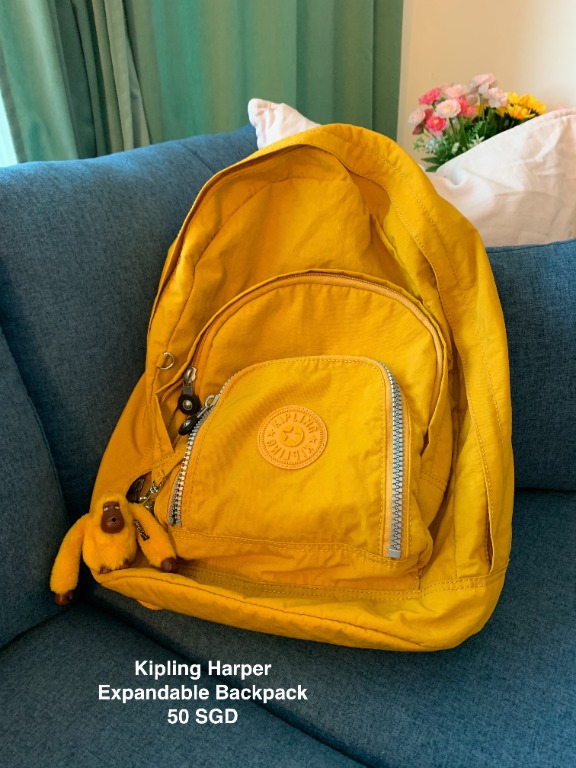 Kipling expandable cheap backpack