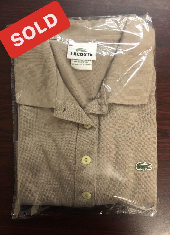 Lacoste overruns cheap