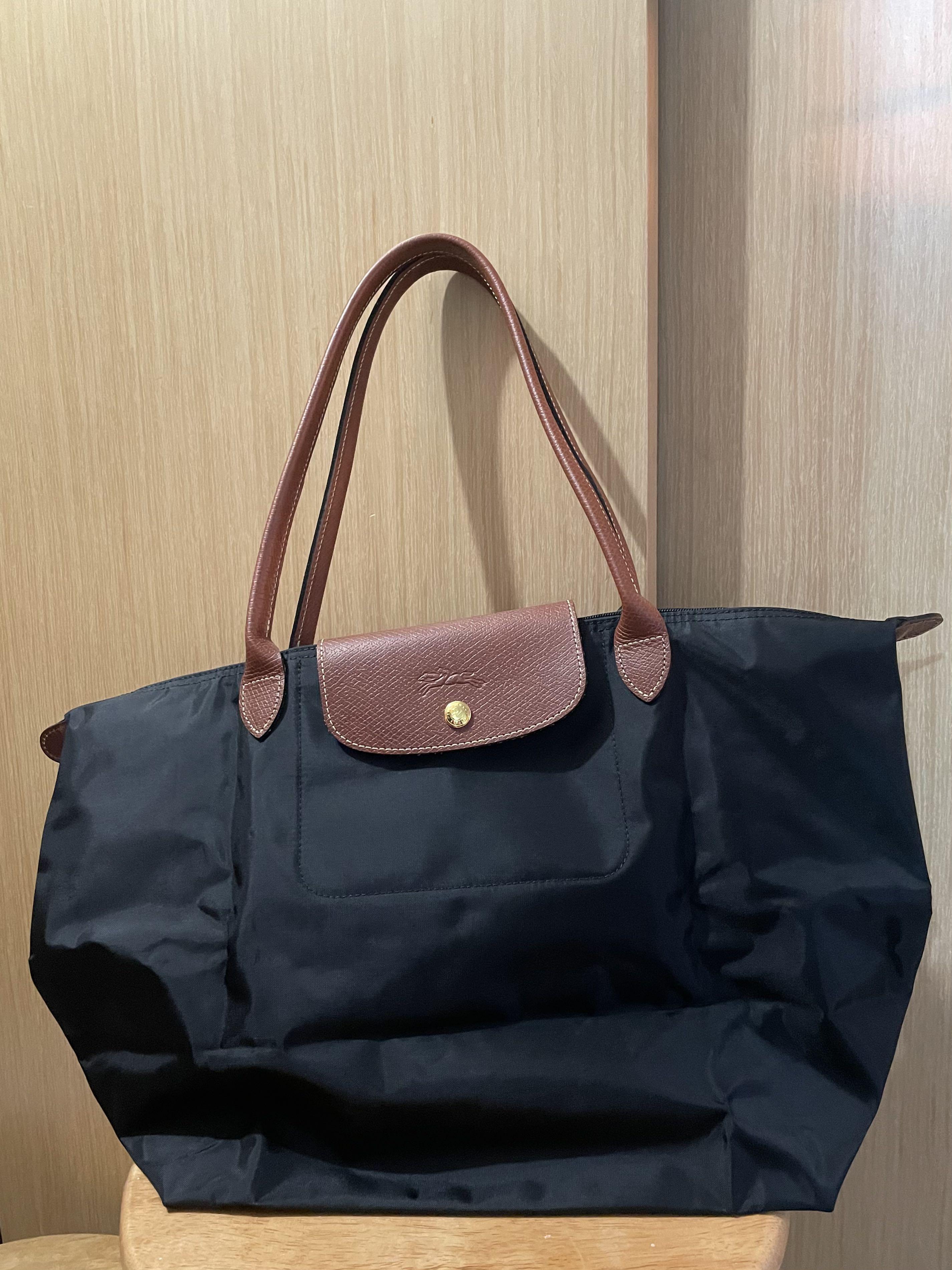 Le Pliage Original M Tote bag Navy - Recycled canvas (L2605089P68)