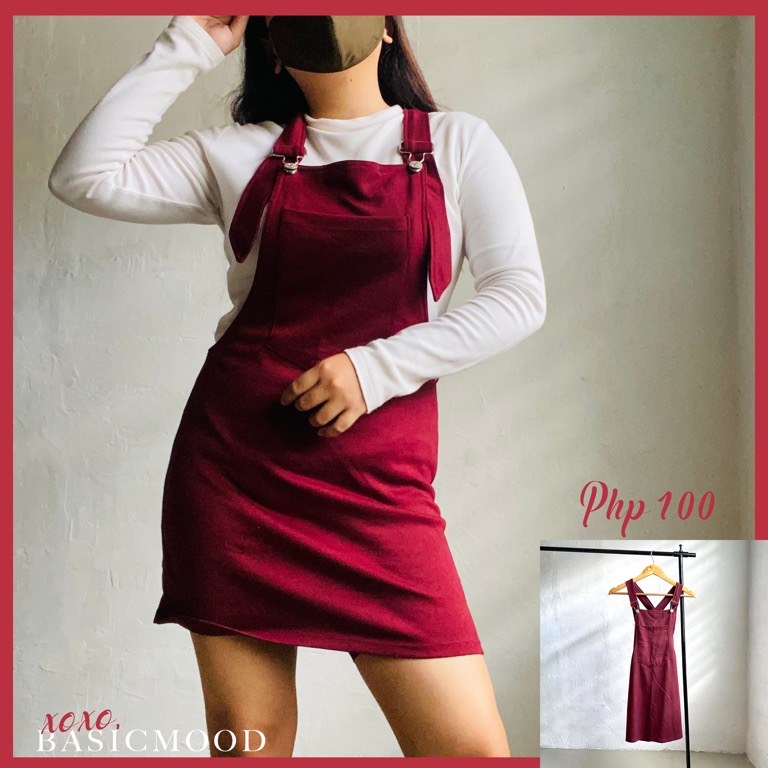 Maroon Jumper Dress