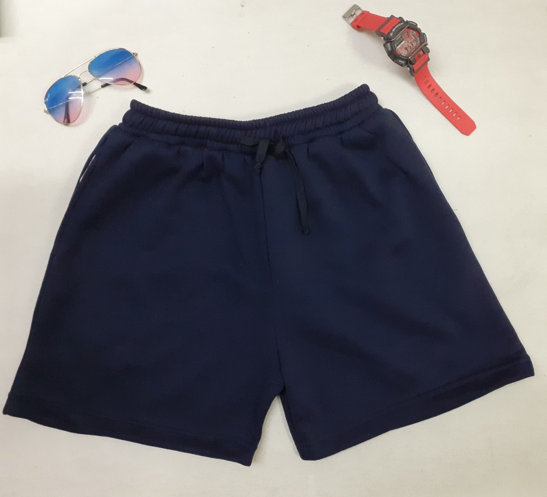 Men's Cotton Jogger Shorts Navy Blue