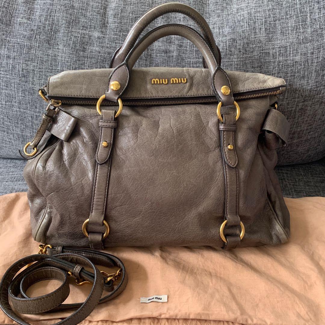 💐Miu miu Vitello Lux small Bow leather satchel bag sling bag, Luxury, Bags  & Wallets on Carousell
