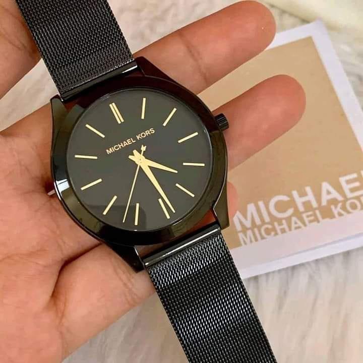 MK MESH STRAP BLACK AUTHENTIC WATCH