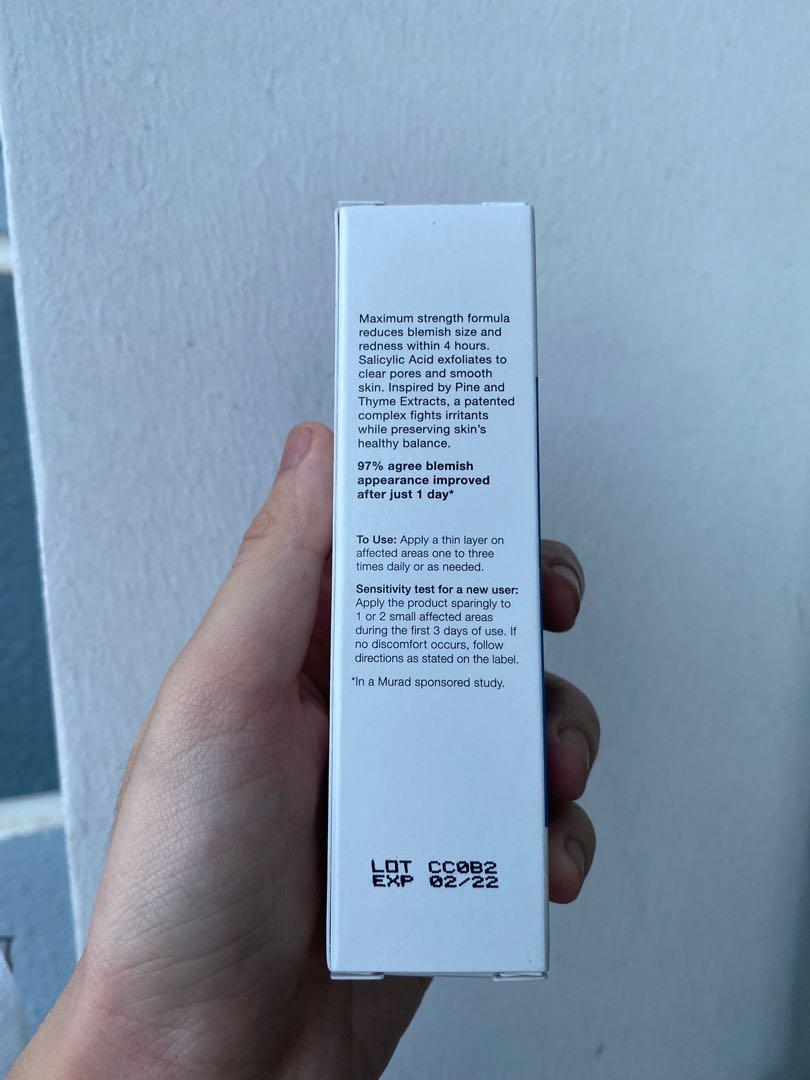 Murad Rapid Relief Acne Spot Treatment, Beauty & Personal Care, Face, Face  Care Products on Carousell