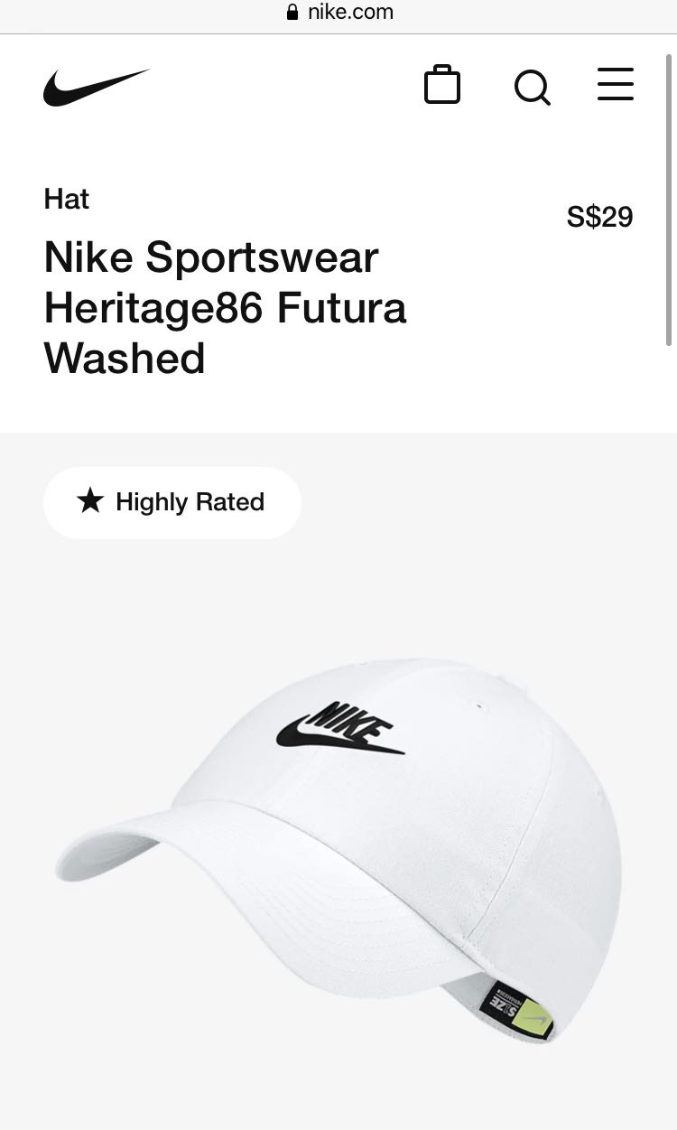 White nike hat best sale