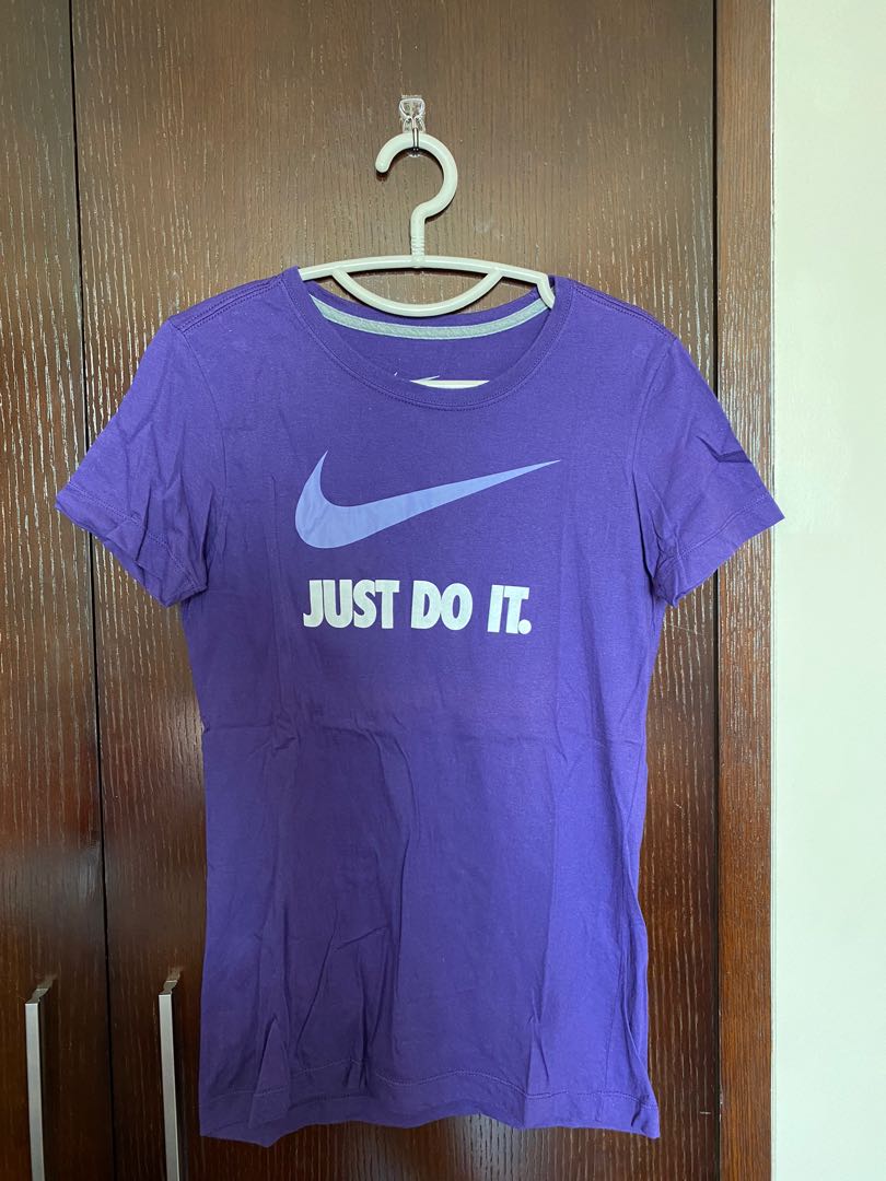 NIKE Purple Shirt (100% Authentic), Women's Fashion, Tops, Others Tops ...
