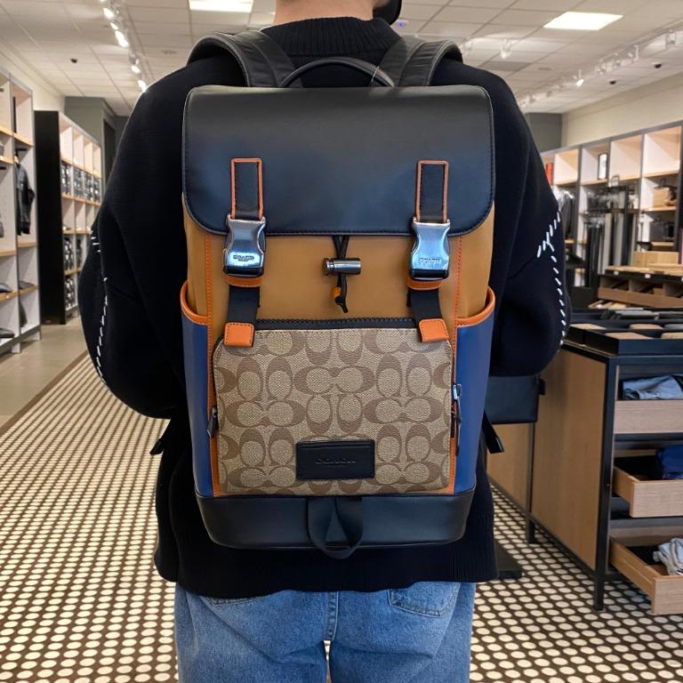 Graham backpack in colorblock signature deals canvas